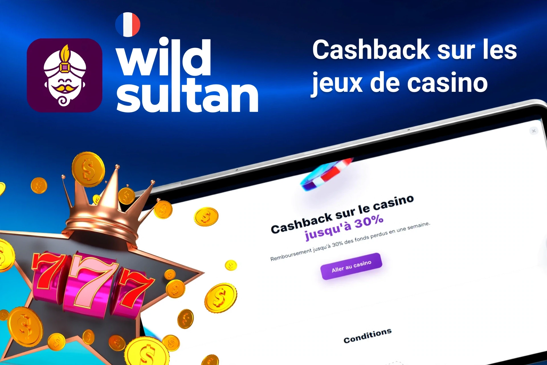 Application mobile avec l'offre de rakeback poker Extra Casino jusqu'à 50 %, dés rouges et cartes à jouer