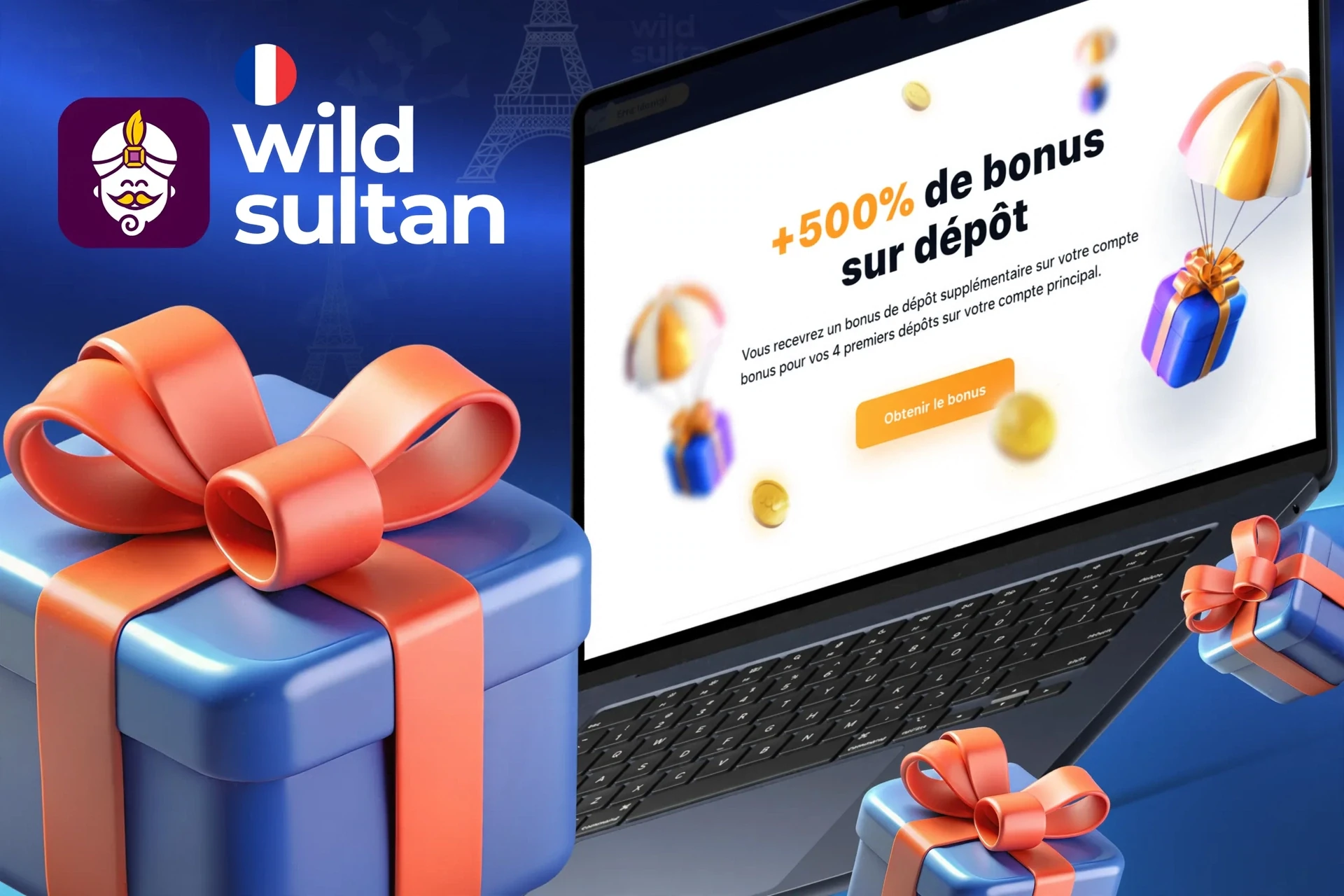 Conditions pour recevoir un bonus de bienvenue après connexion à votre compte et dépôt de fonds