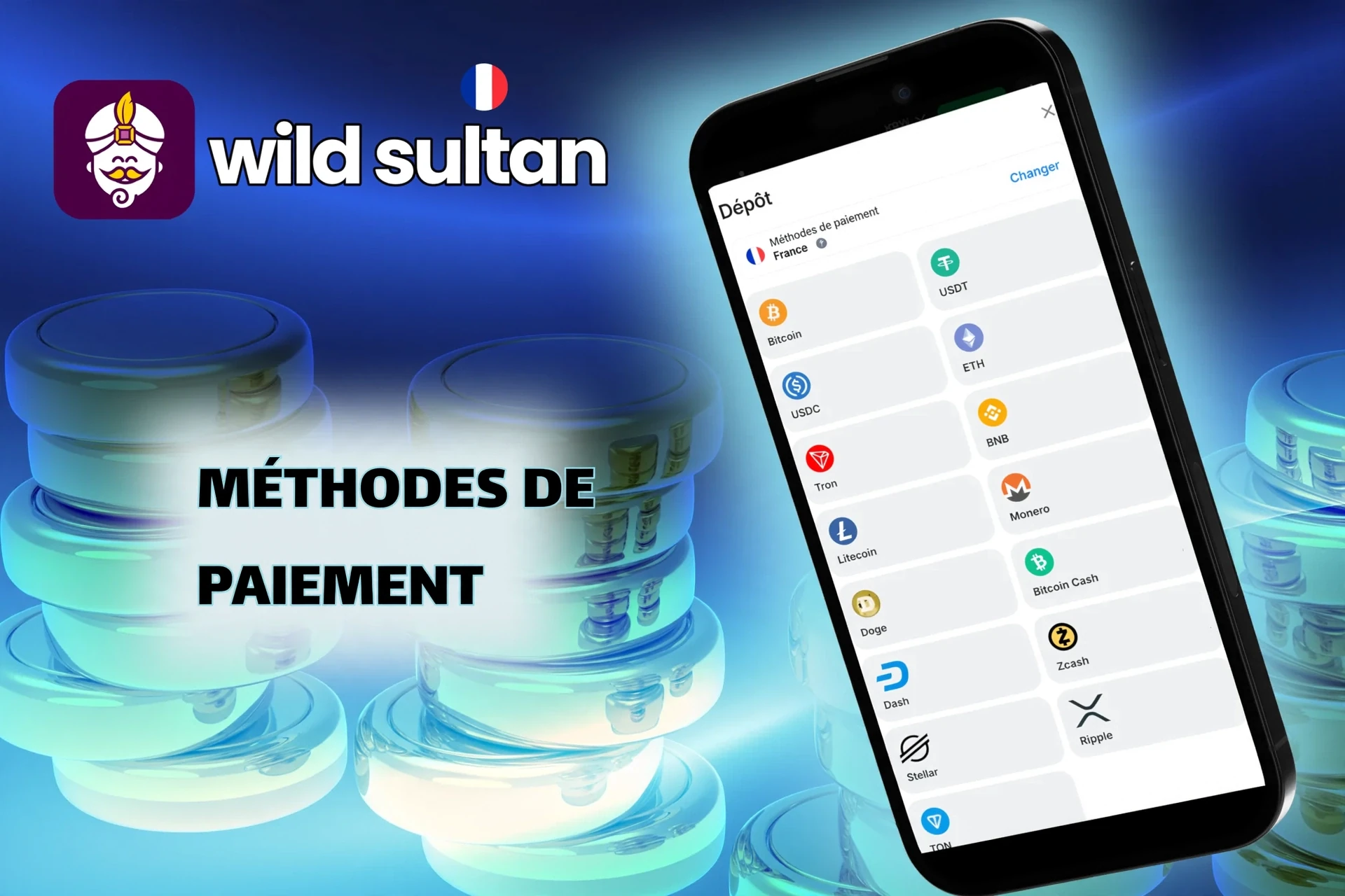 Méthodes de dépôt et de retrait en France : cartes, portefeuilles électroniques, crypto-monnaies et autres options.